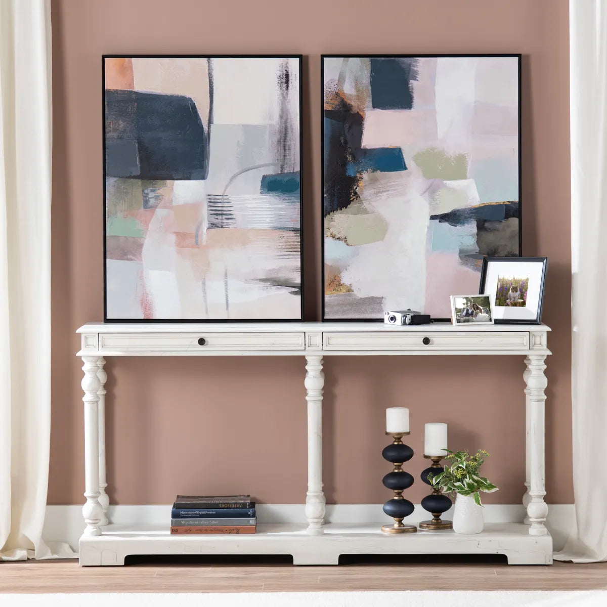 Crestview Collection Broughton Canvas Wall Art ~ Set Of 2 - Image 1