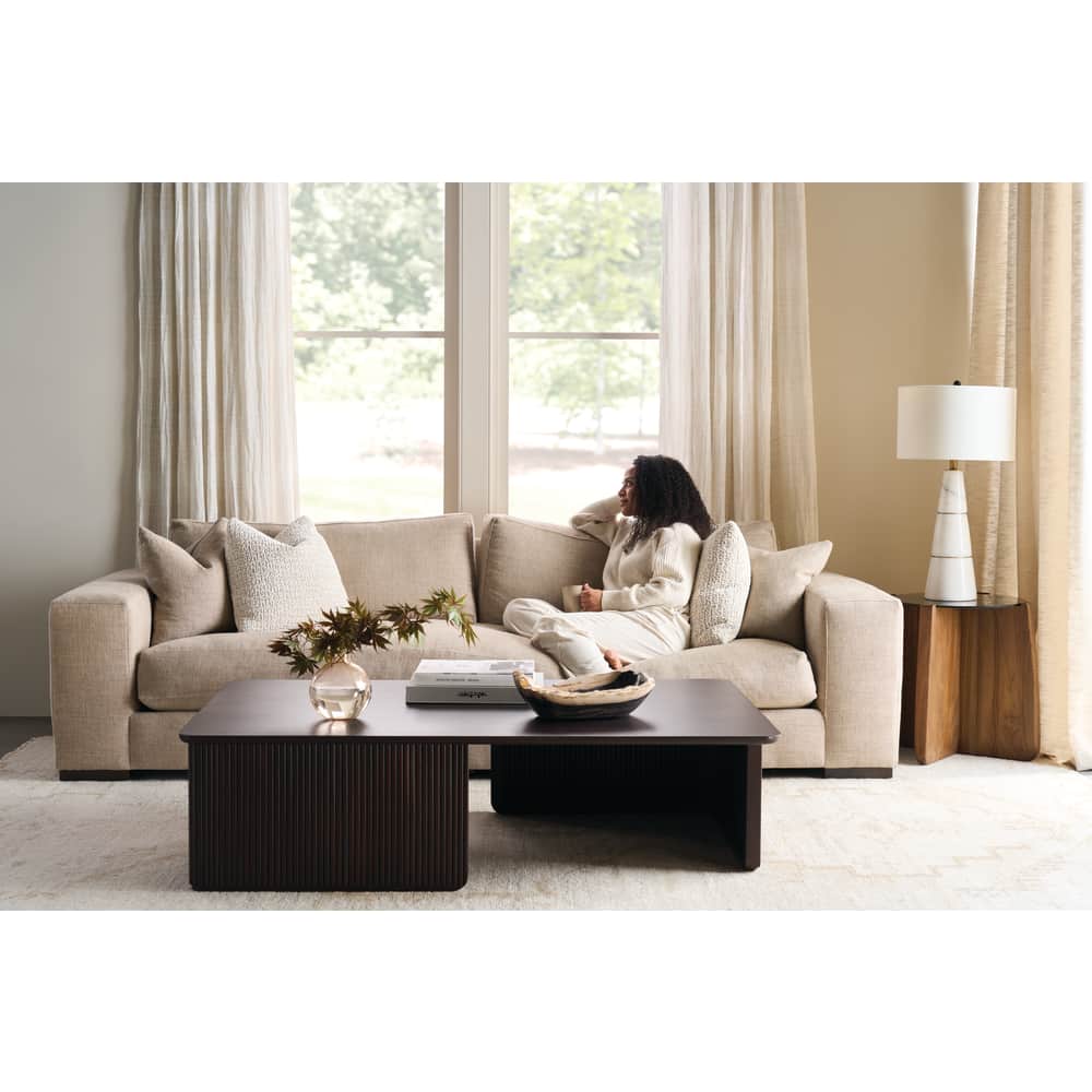 Rowe Furniture Kindred Rectangle Coffee Table ~ Godiva Finish - Image 1