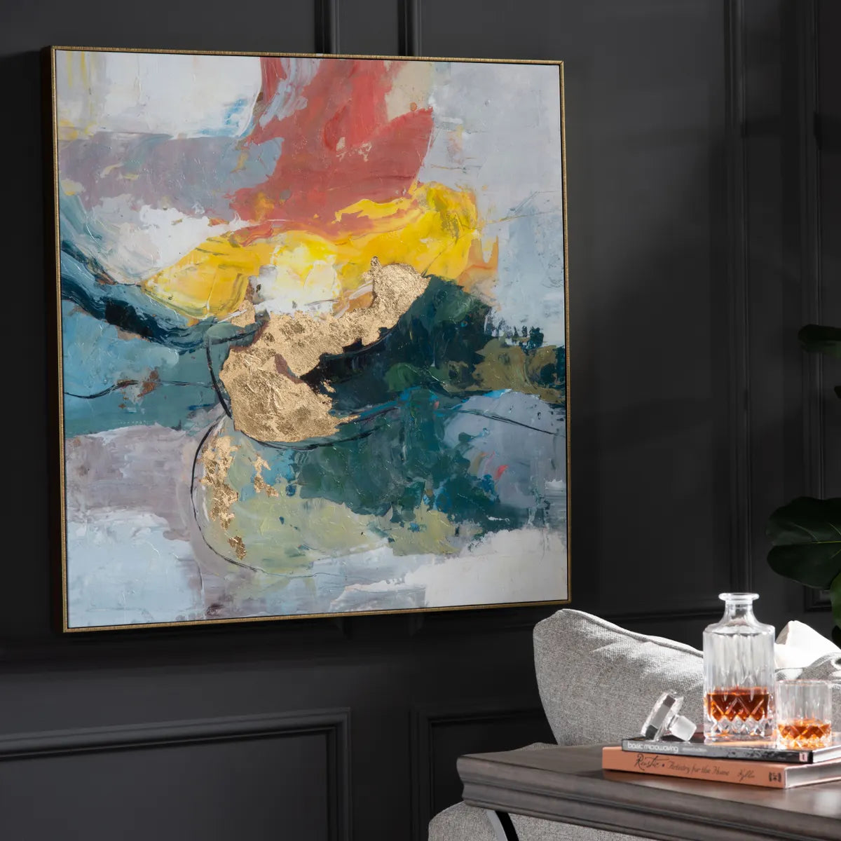 Crestview Collection Siena Abstract Wall Art - Image 1