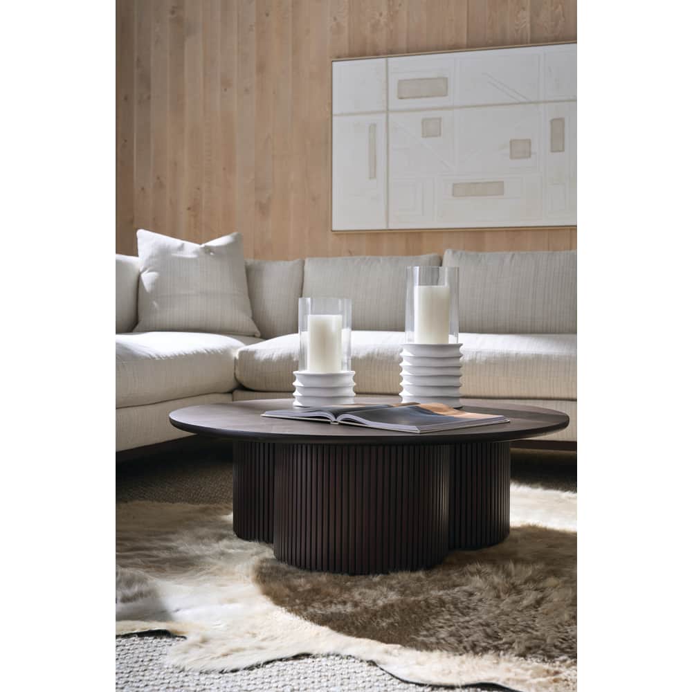 Rowe Furniture Kindred Round Coffee Table ~ Godiva Finish - Image 1