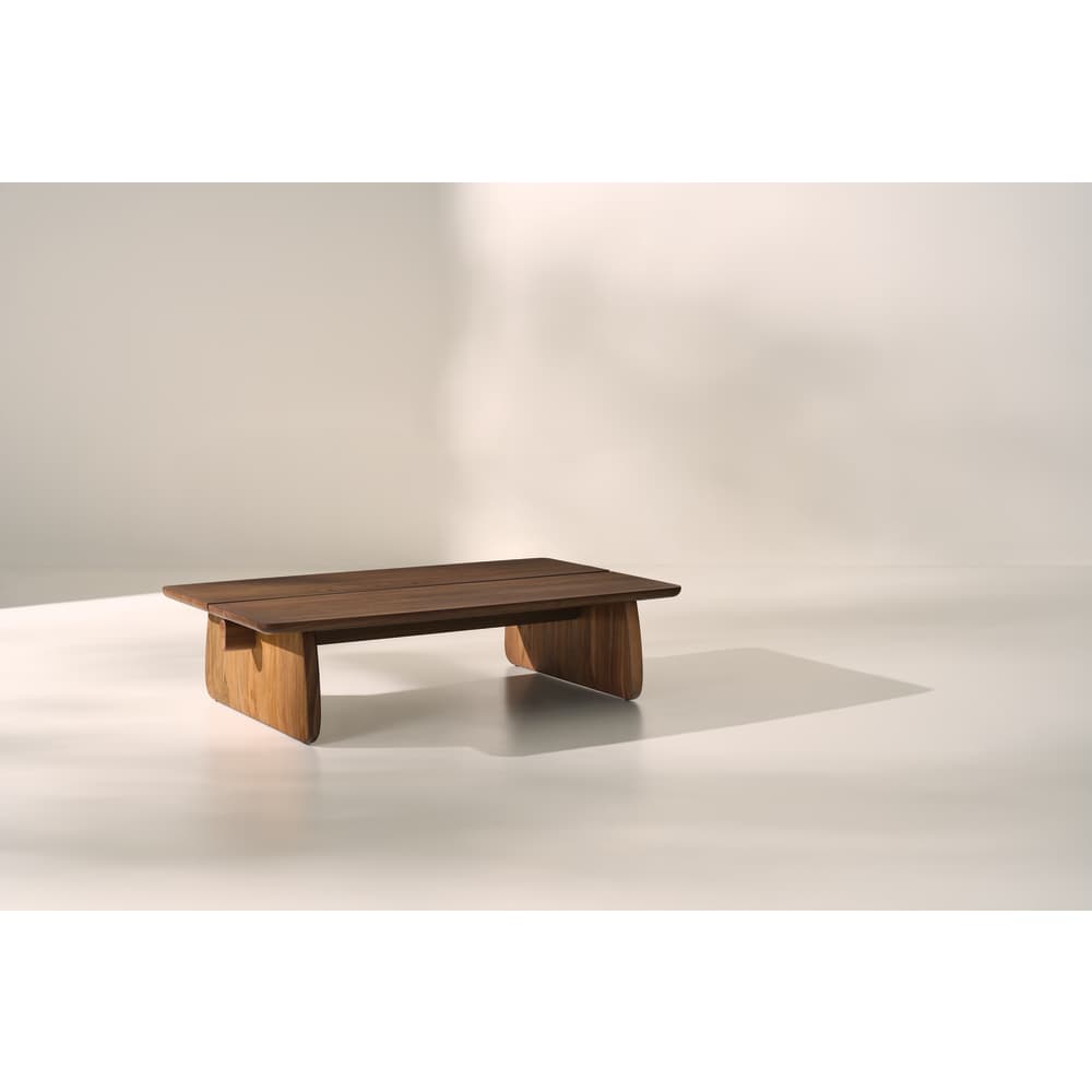 Rowe Furniture Nova Teak Rectangle Coffee Table - Image 1