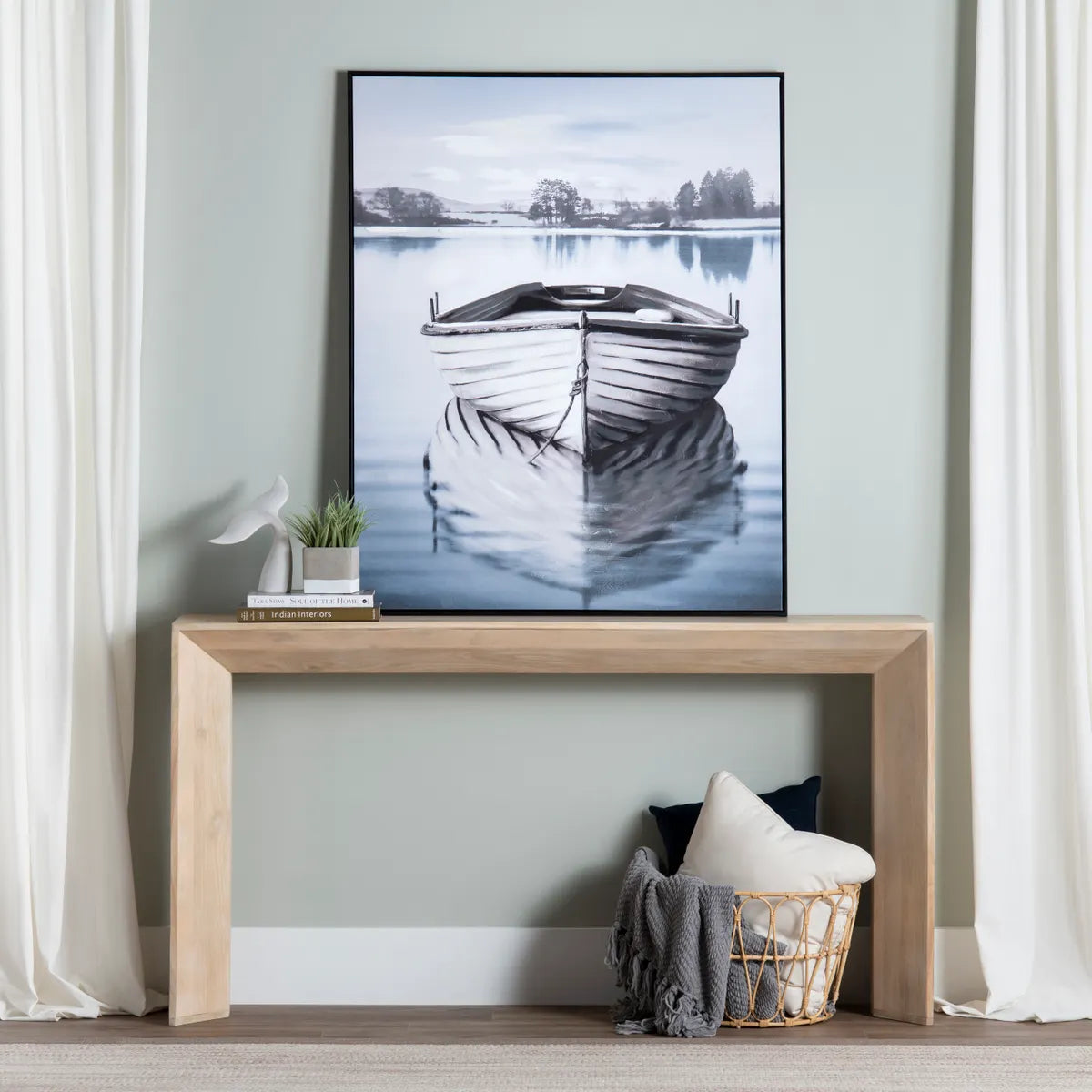 Crestview Collection Lake It Easy Canvas Painting Wall Art - Image 1