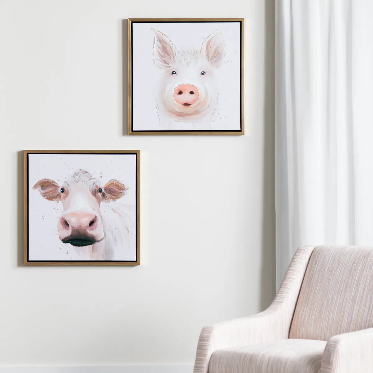 Crestview Collection Bessie & Dolly Wall Art ~ Set Of 2 - Image 1