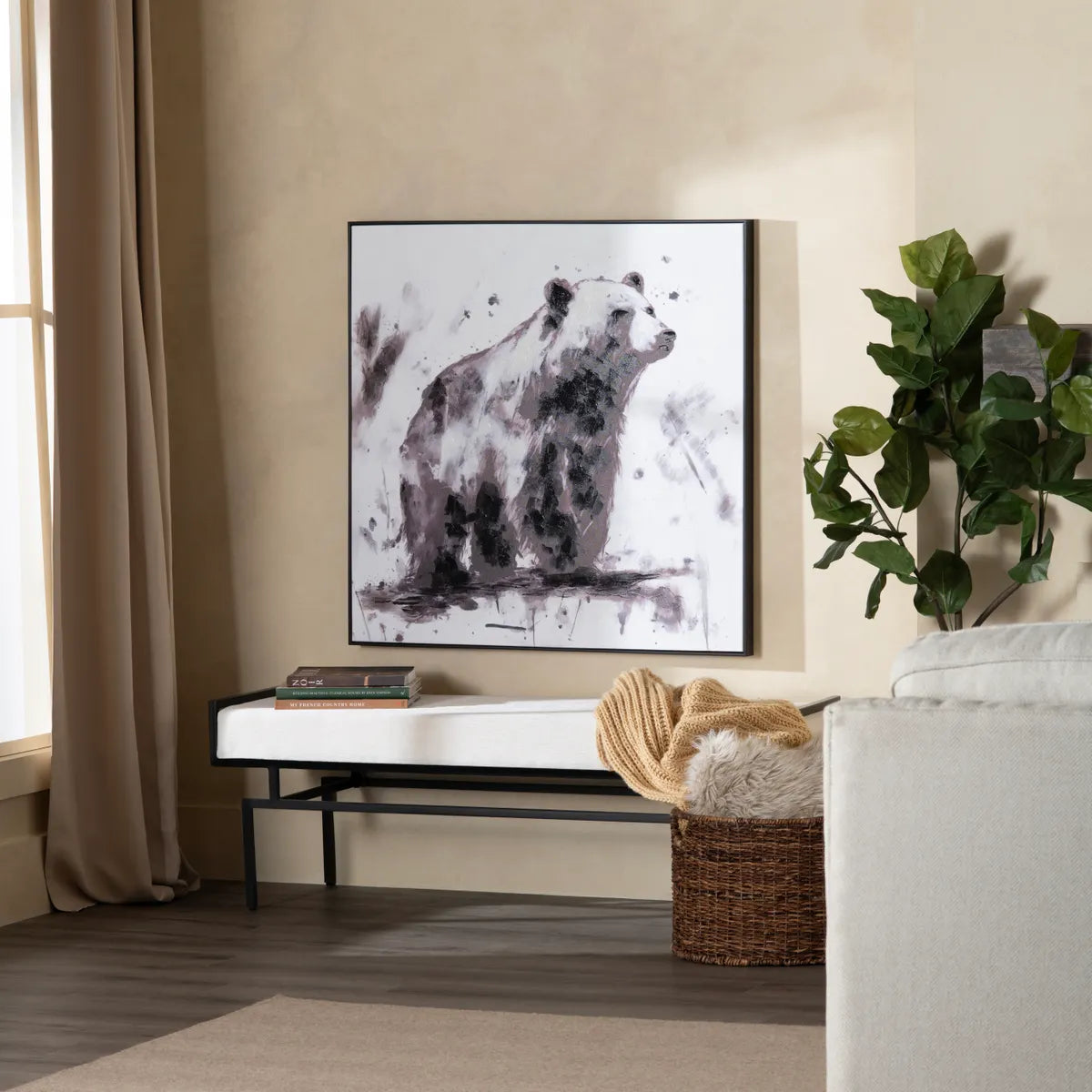 Crestview Collection Kodiak Bear Wall Art - Image 1