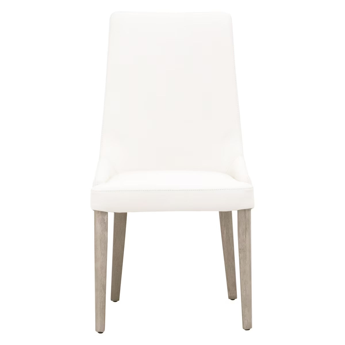 Essentials For Living Aurora Dining Chair~ Alabaster Top Grain Leather With Natural Gray Frame ~ SWEETHEART ~ LIMITED QUANTITY - Image 1