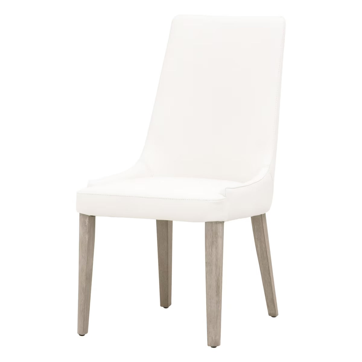 Essentials For Living Aurora Dining Chair~ Alabaster Top Grain Leather With Natural Gray Frame ~ SWEETHEART ~ LIMITED QUANTITY - Image 2