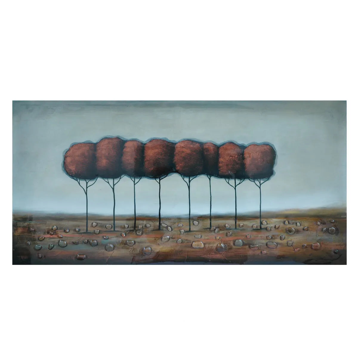 Crestview Collection Trees Canvas Wall Art - Image 1