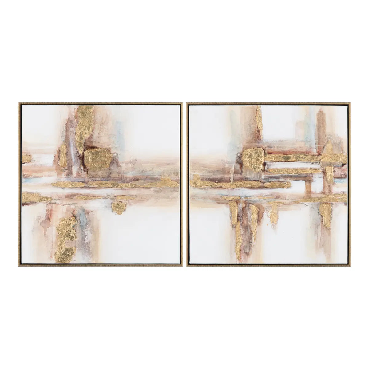 Crestview Collection Zuri Canvas Wall Art ~ Set Of 2 - Image 1