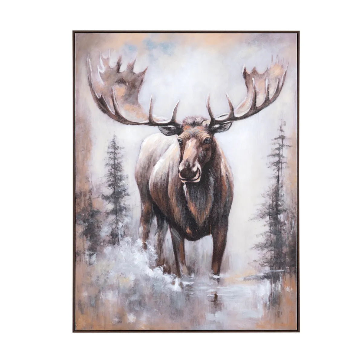 Crestview Collection Mooz Mouse Hand Painted Wall Art - Image 1