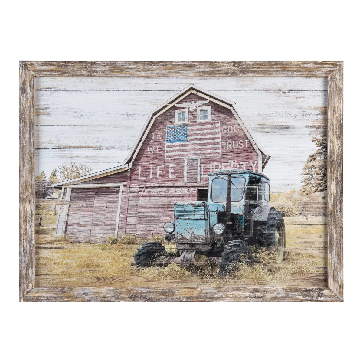 Crestview Collection Truck Yeah 2 Painting On Wood Wall Art - Image 1