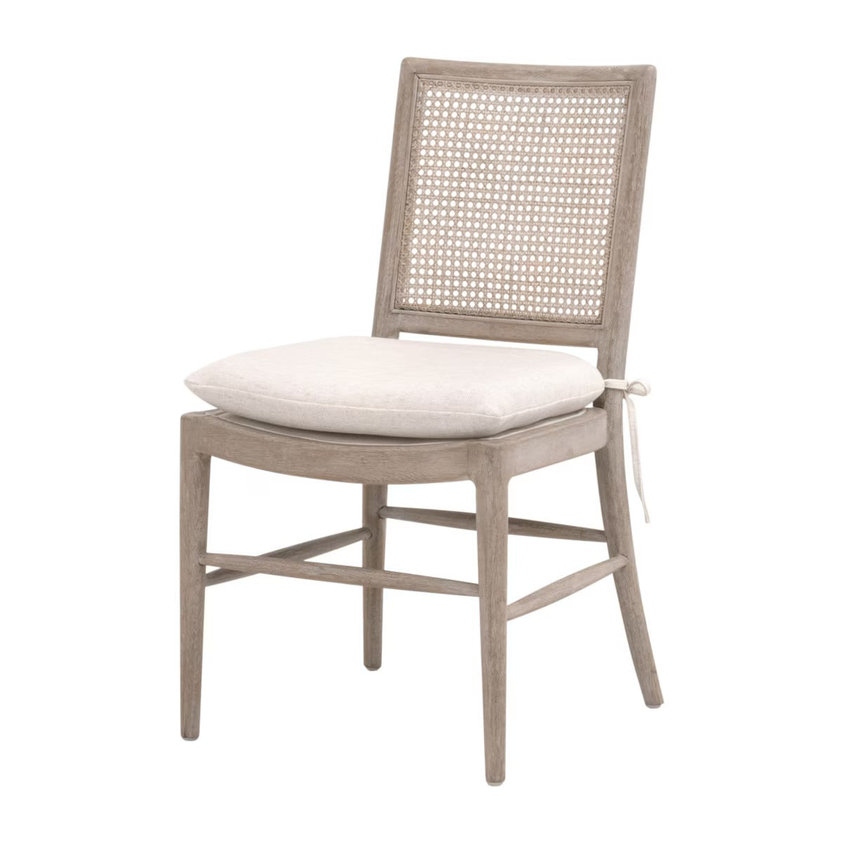 Essentials For Living Blume Dining Chair ~ Performance Textured Cream Linen With Natural Gray Oak & Cane Frame (Set of 2) - Image 2
