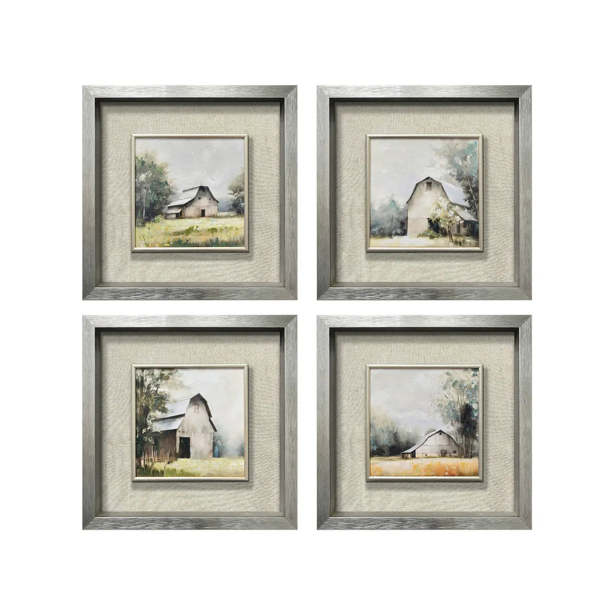 Crestview Collection Windham Canvas Wall Art ~ Set Of 4
