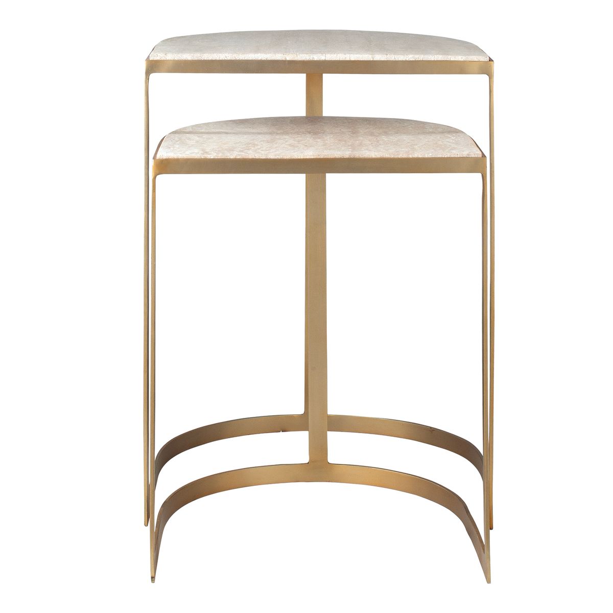 Uttermost Lindon Gold Finish Nesting Tables ~ Set Of 2 - Image 3