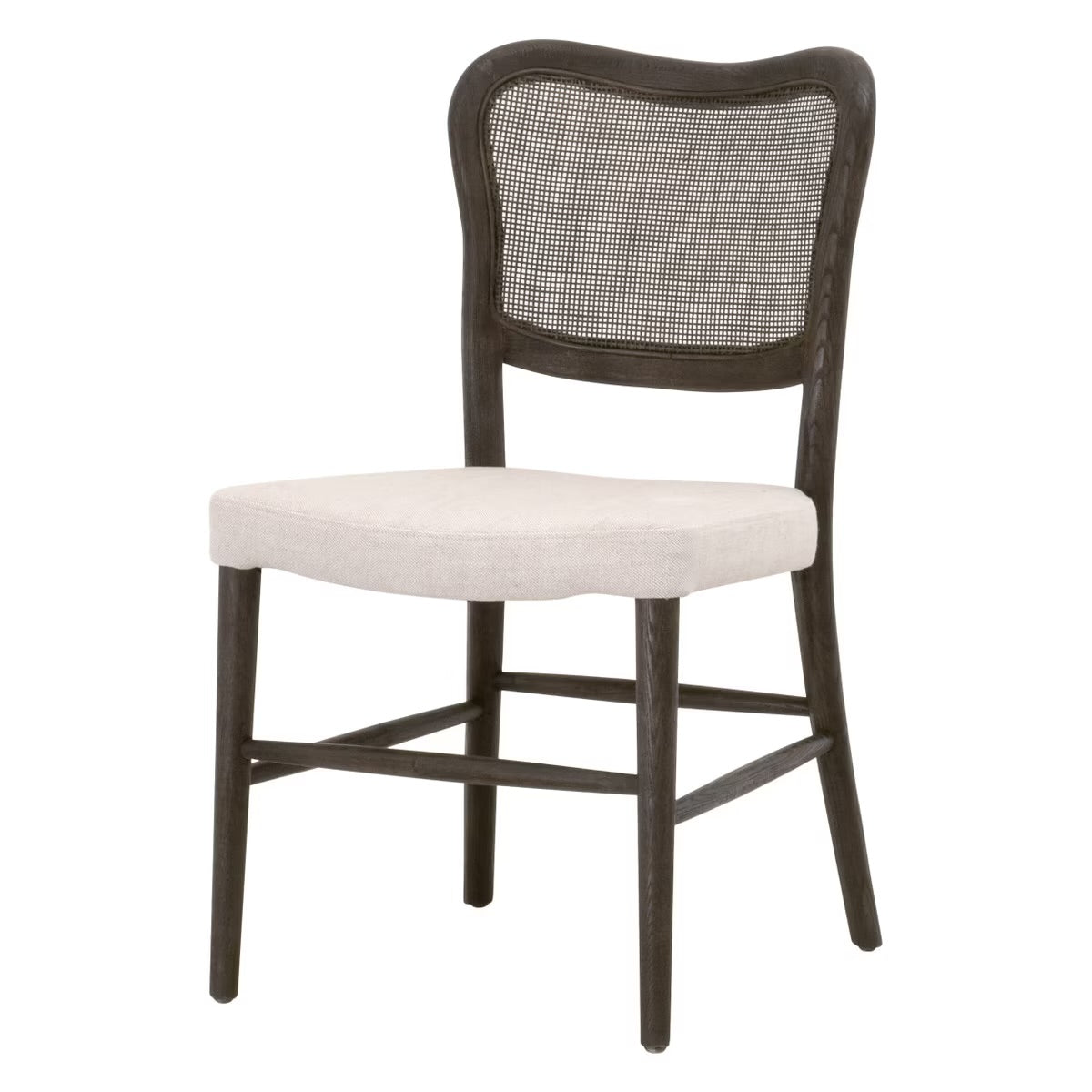 Essentials For Living Cela Dining Chair ~ Bisque With Matte Brown Oak & Matte Brown Cane Frame (SET of 2) - Image 2