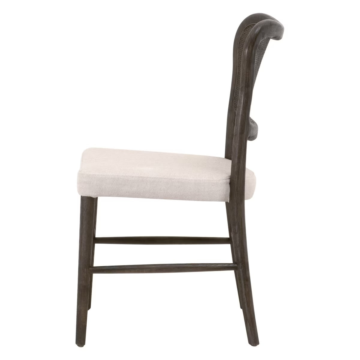 Essentials For Living Cela Dining Chair ~ Bisque With Matte Brown Oak & Matte Brown Cane Frame (SET of 2) - Image 3