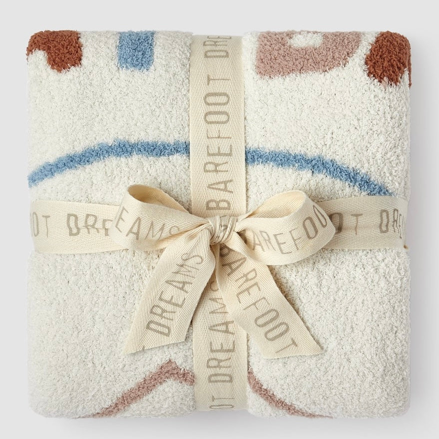 Barefoot Dreams CozyChic Play Ball Stroller Baby Blanket ~ Cream - Image 2