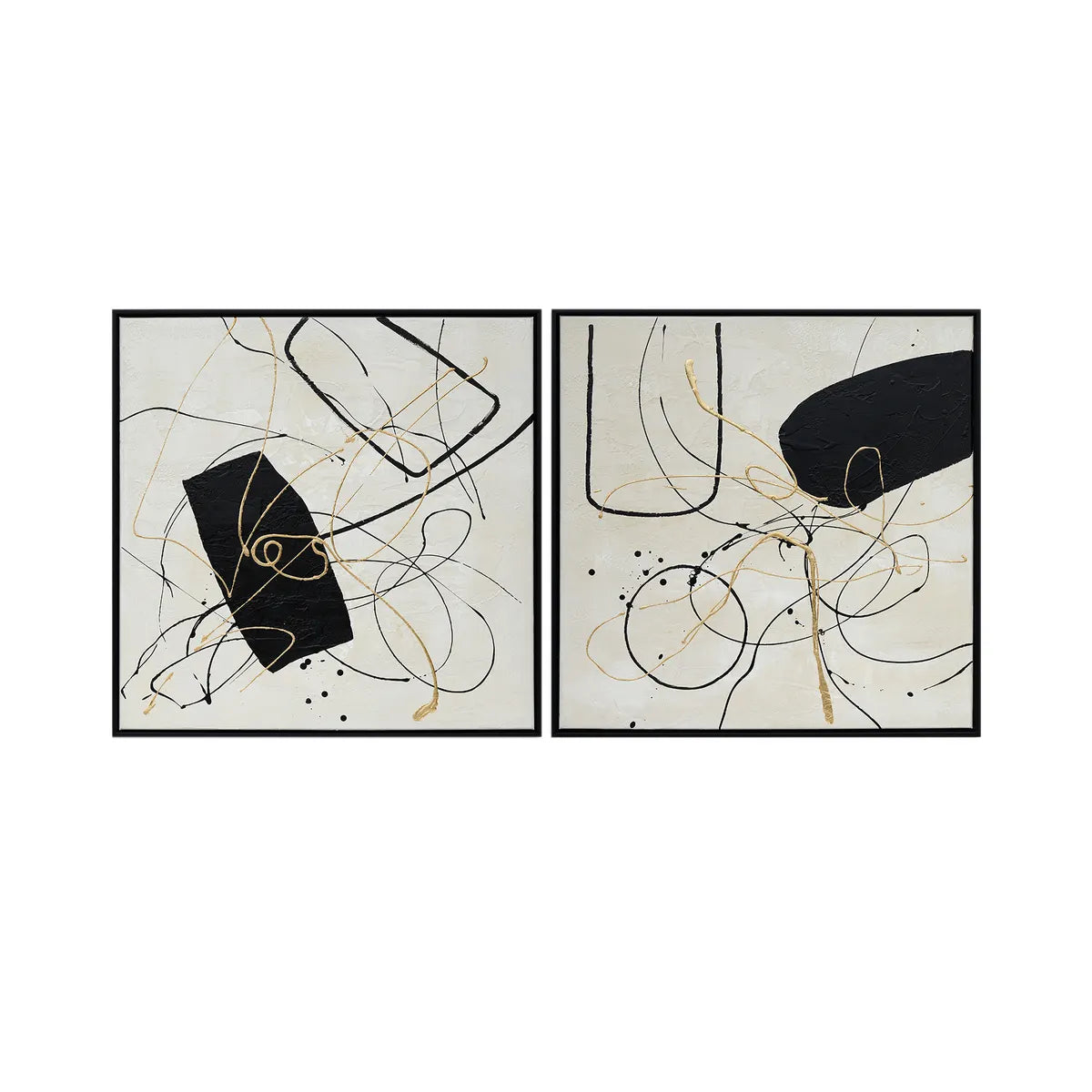 Crestview Collection Holley Hand Painted Wall Art ~ Set Of 2