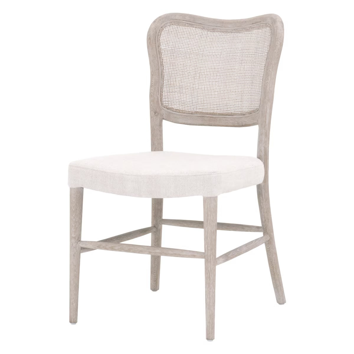 Essentials For Living Cela Dining Chair ~ Bisque With Natural Gray Oak & Natural Gray Cane Frame (SET of 2) - Image 2