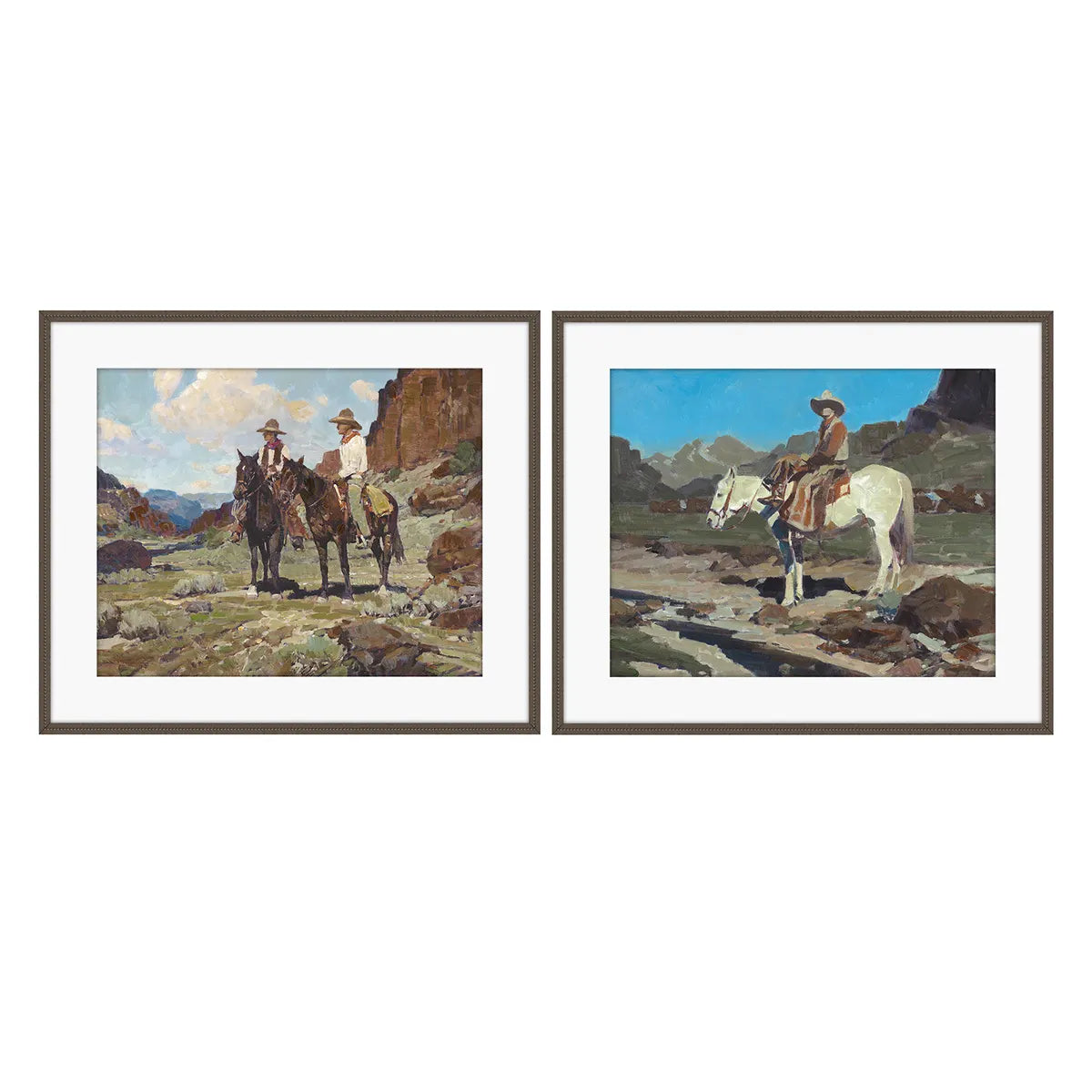 Crestview Collection Thetford Hand Painted Wall Art ~ Set Of 2
