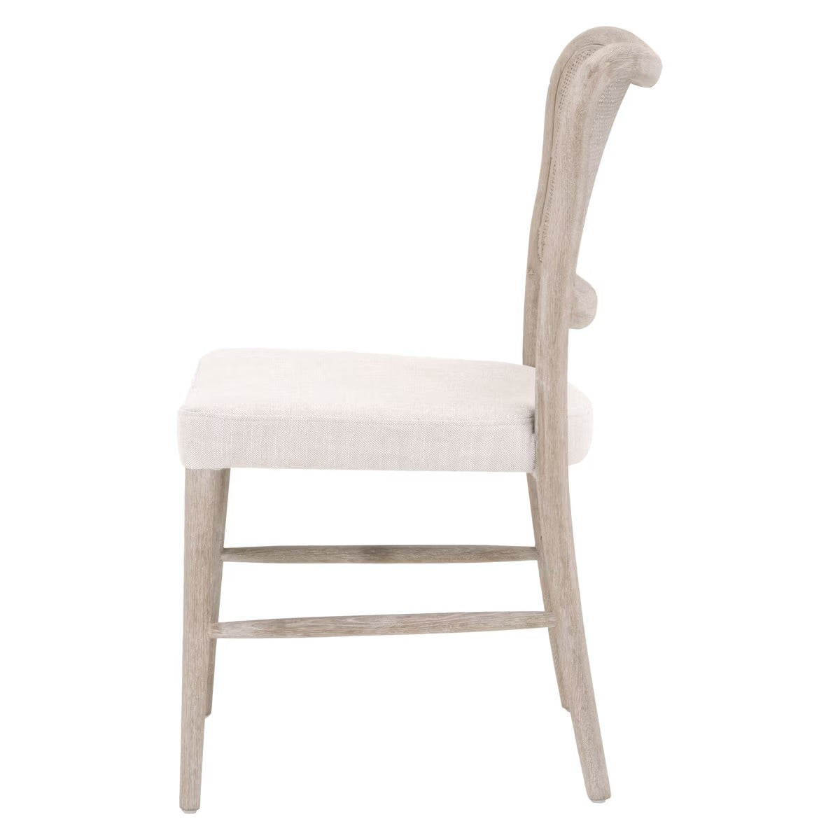 Essentials For Living Cela Dining Chair ~ Bisque With Natural Gray Oak & Natural Gray Cane Frame (SET of 2) - Image 3
