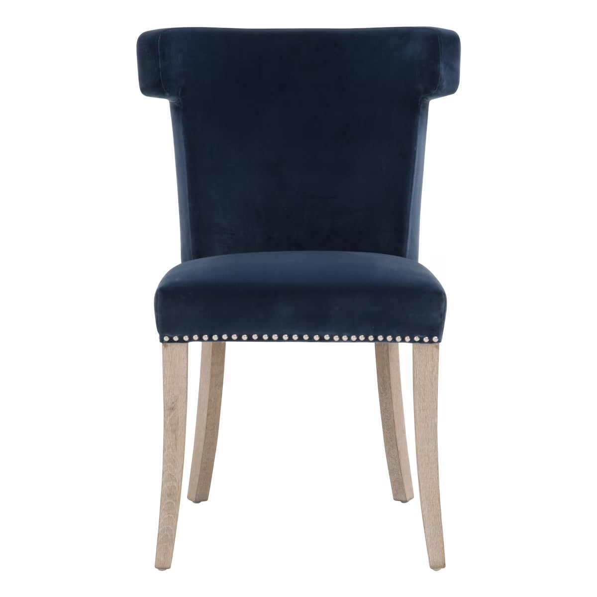 Essentials For Living Celina Dining Chair ~ Denim Velvet With Natural Gray Oak Frame - Image 1