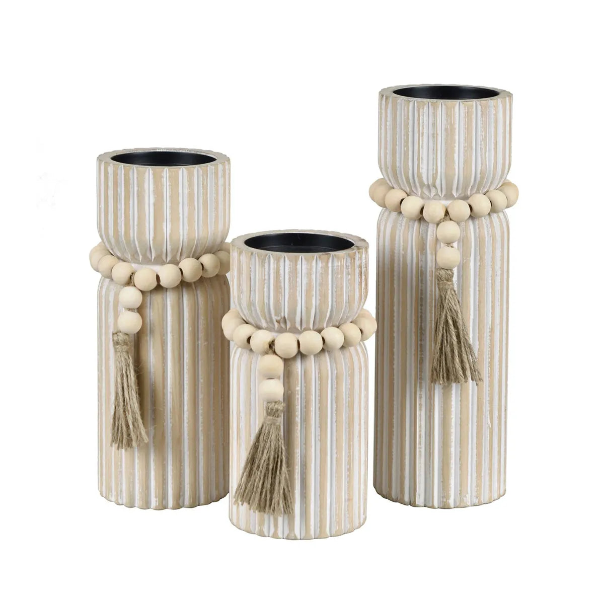 Crestview Collection Kingsley Candle Holders ~ Set Of 3 - Image 2