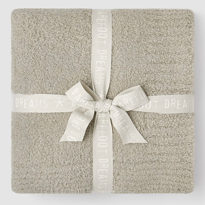 Barefoot Dreams CozyChic Throw Blanket ~ Linen - Image 1