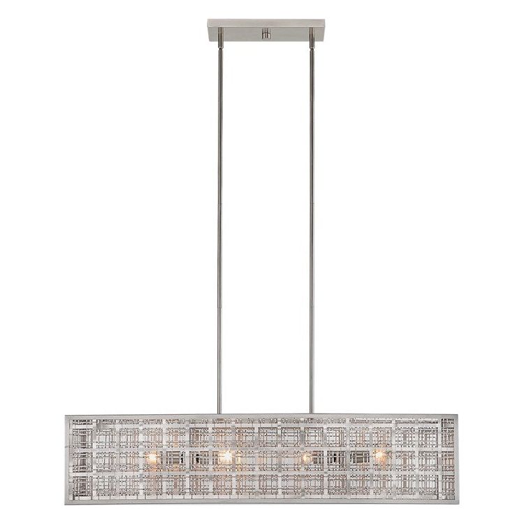Uttermost Pendleton Satin Nickel Finish Linear Island Light - Image 3