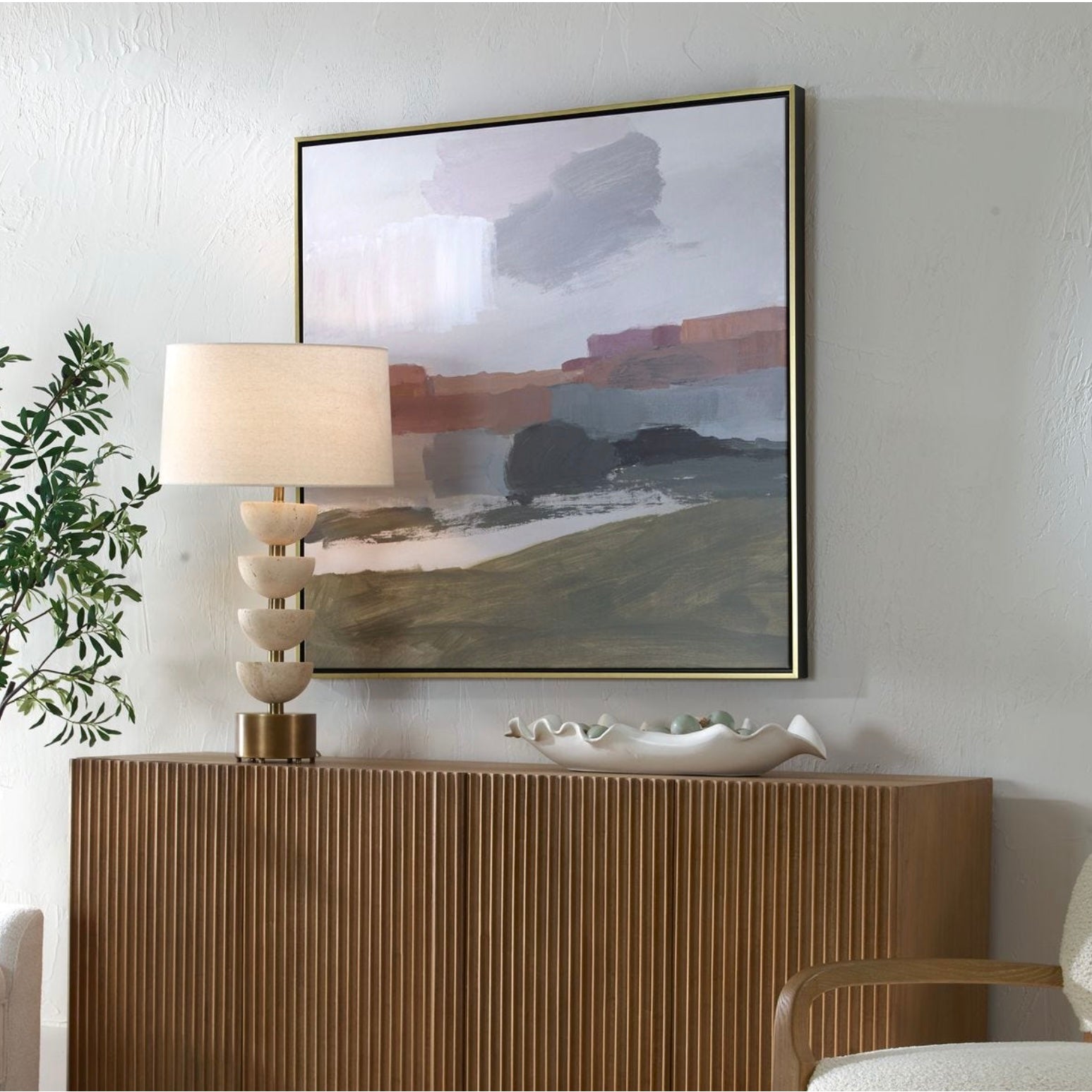 Uttermost Westward Abstract Framed Canvas - Image 2