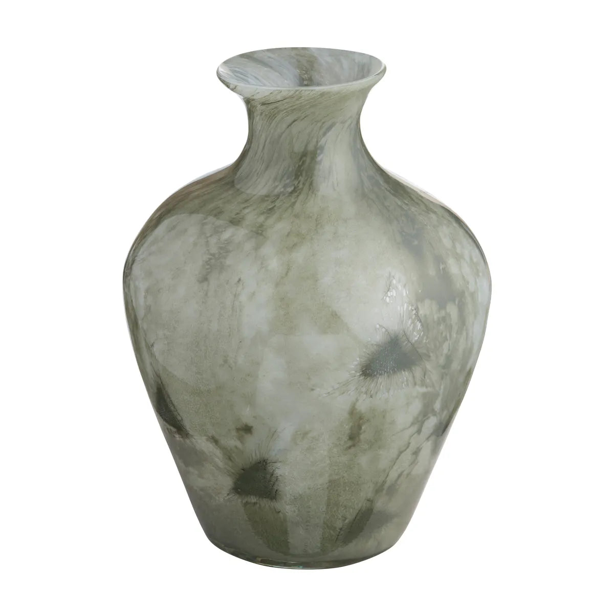Crestview Collection Large Brookshire Green Glass Vase - Image 1