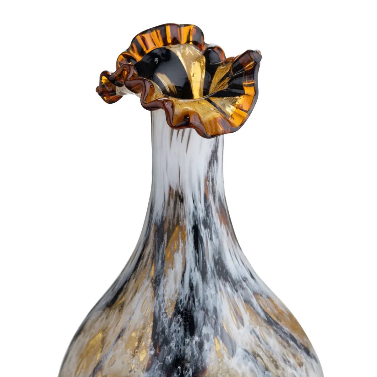 Crestview Collection Large Holloway Brown Marbled Vase - Image 2