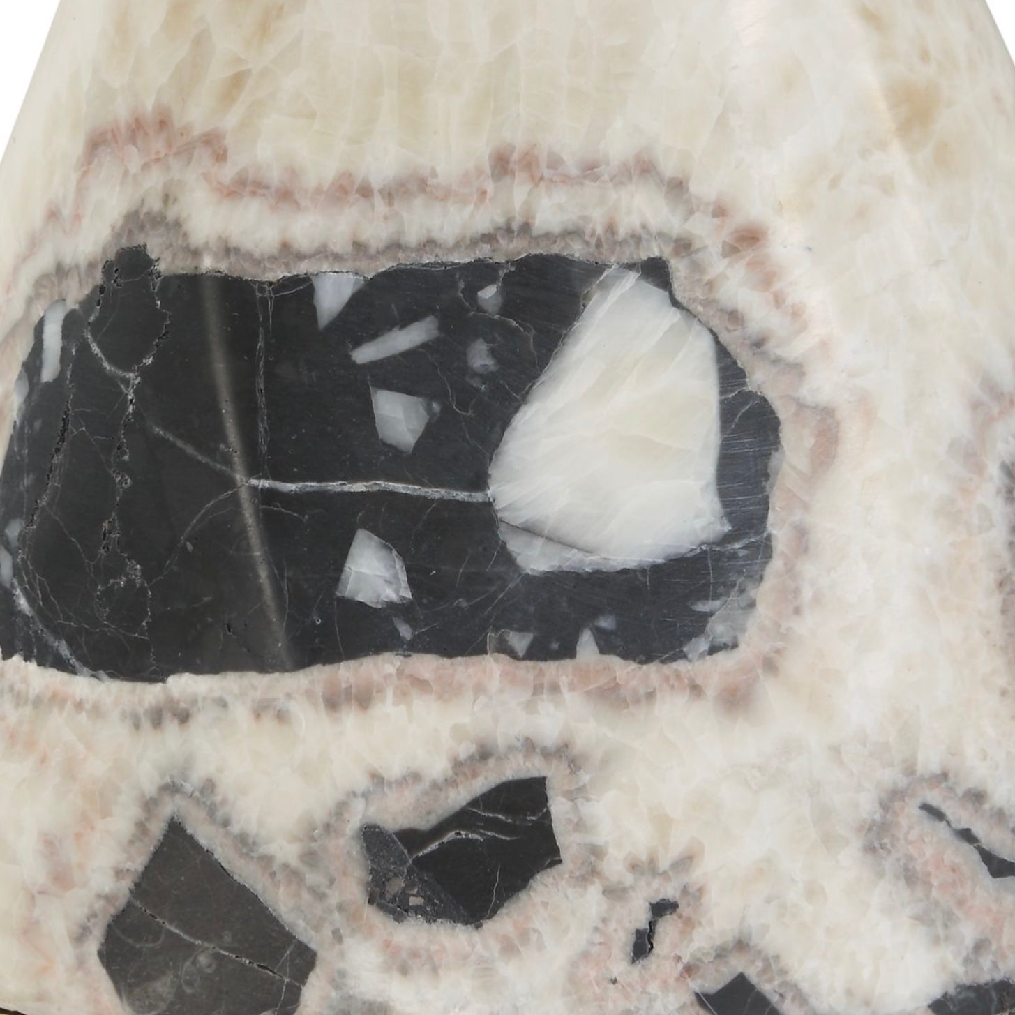 Uttermost Marcela Black And White Marble Buffet Lamp - Image 2