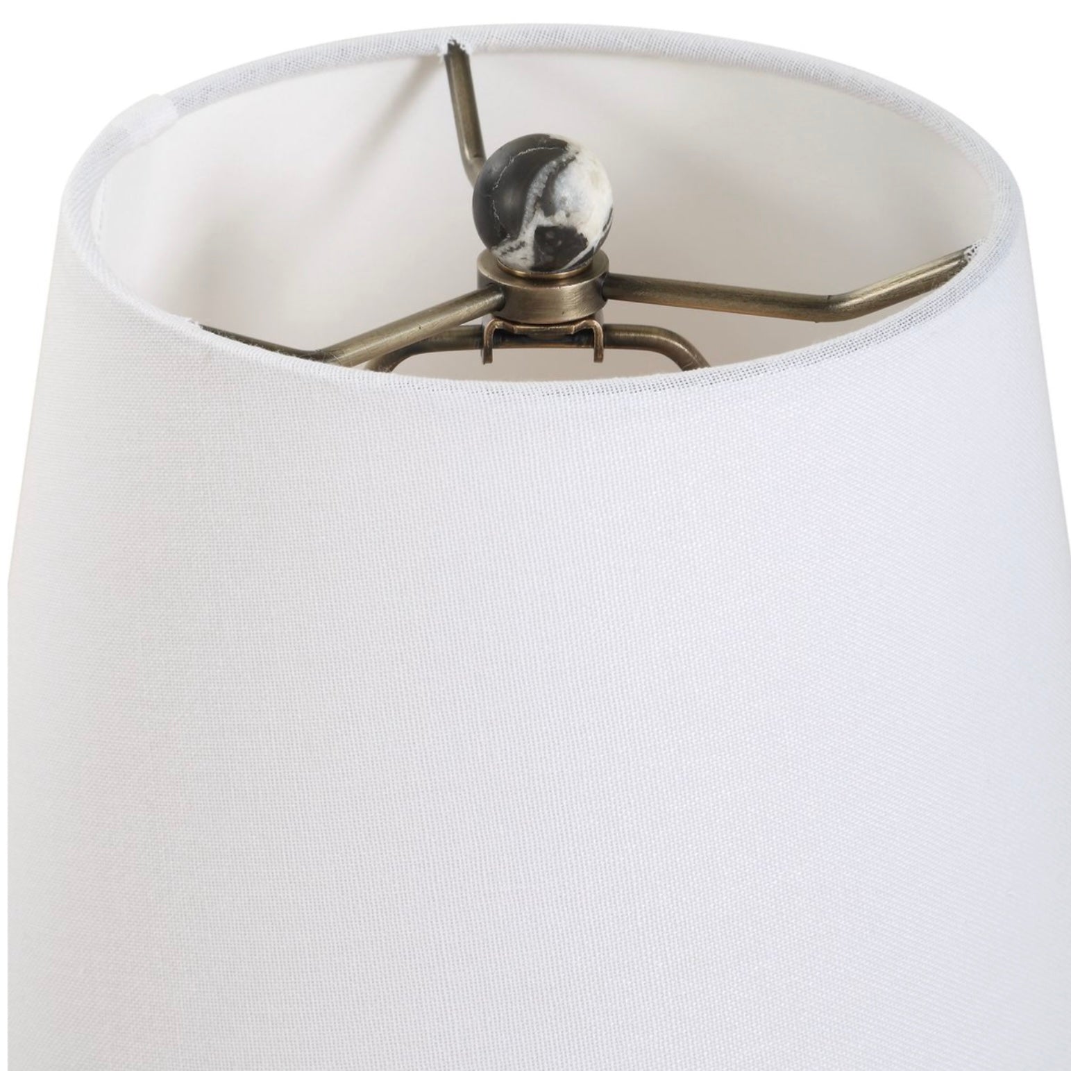 Uttermost Marcela Black And White Marble Buffet Lamp - Image 3