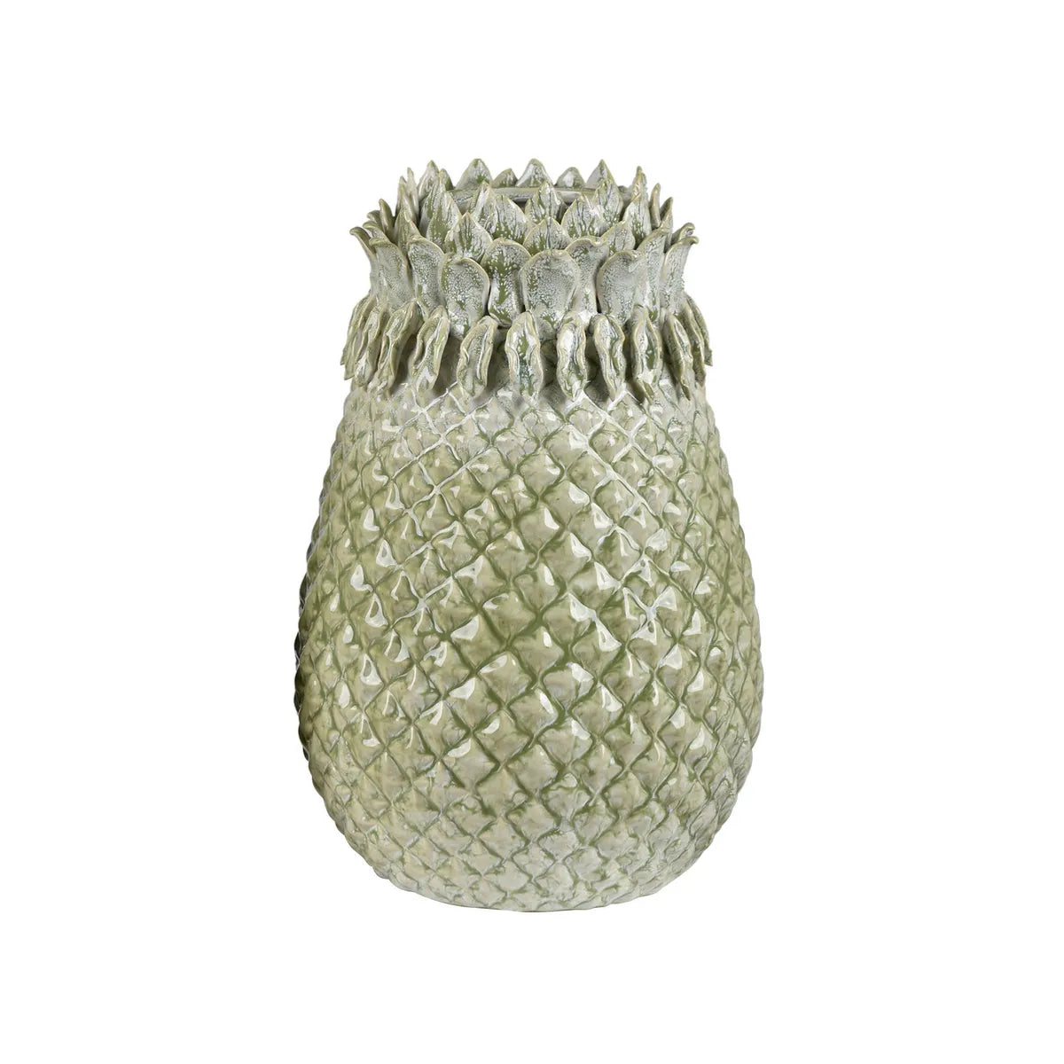 Crestview Collection St. Simon Large Green Glazed Vase - Image 2