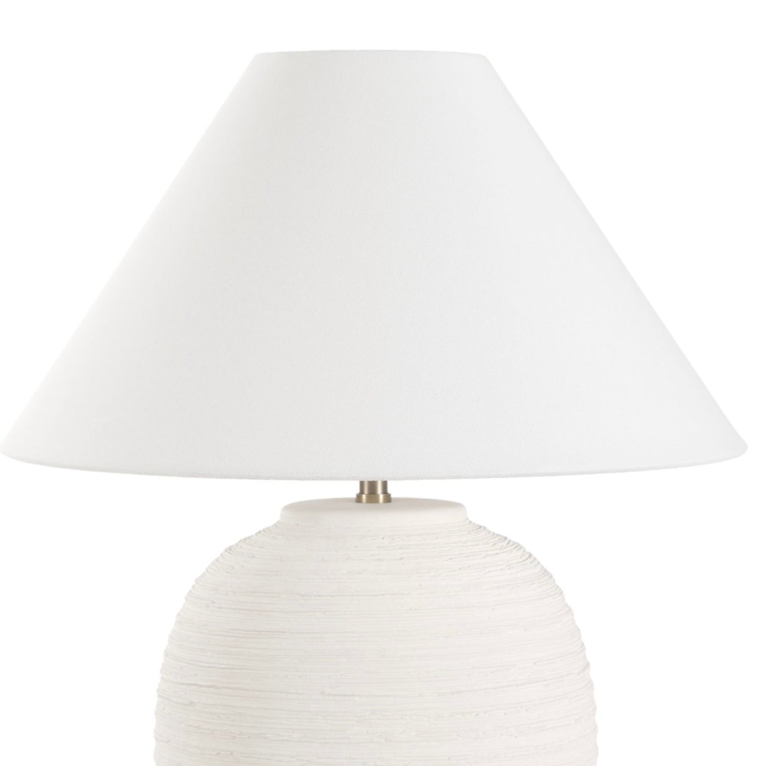 Uttermost Rocio Ceramic Smooth Matte White Table Lamp - Image 3