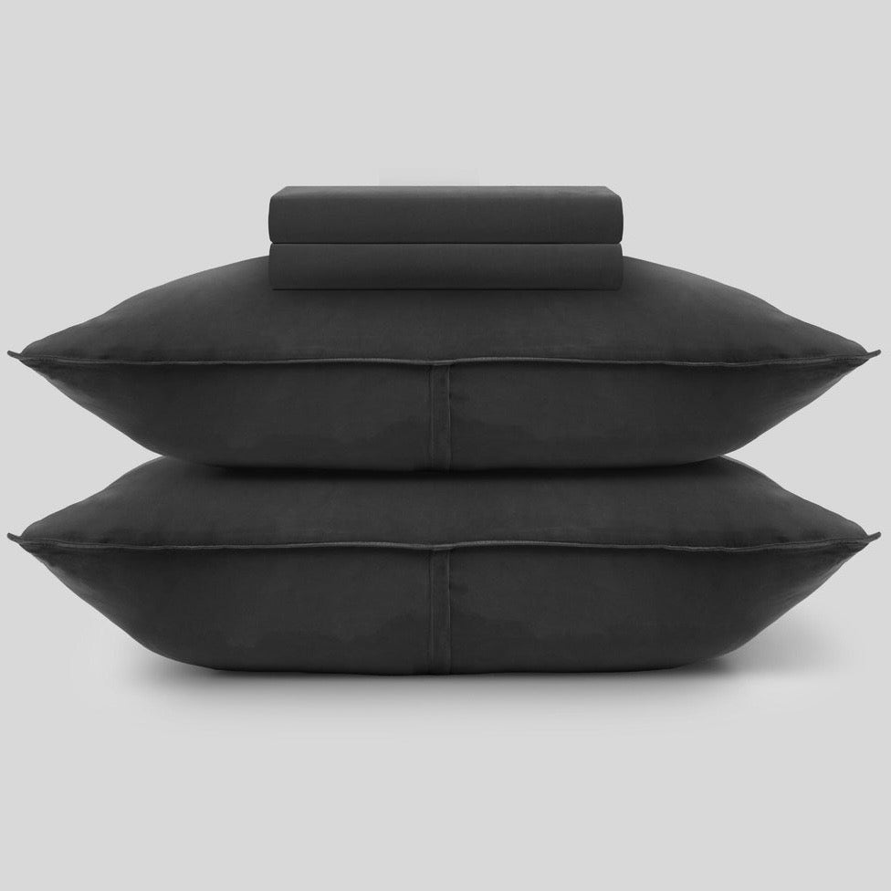 Barefoot Dreams Washed Bamboo Bedding Sheet Set ~ Carbon ~ Available in Full, Queen, King & California King Sizes - Image 2