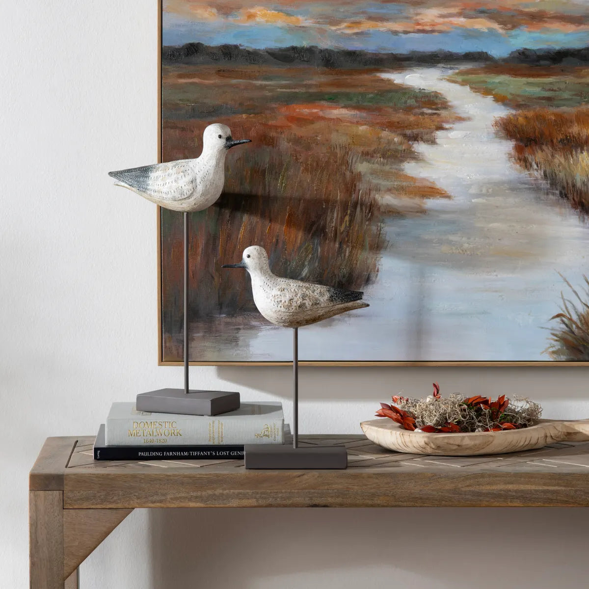 Crestview Collection Coastal Bird Statues ~ Set Of 2 - Image 1