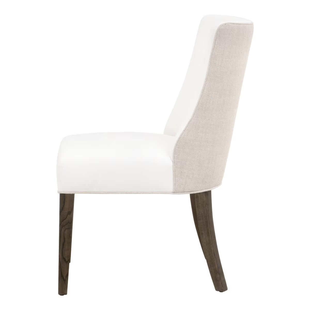 Essentials For Living Duet Dining Chair~ LiveSmart Peyton-Pearl, Performance Bisque French Linen With Burnt Brown Ash Frame (SET of 2) - Image 3