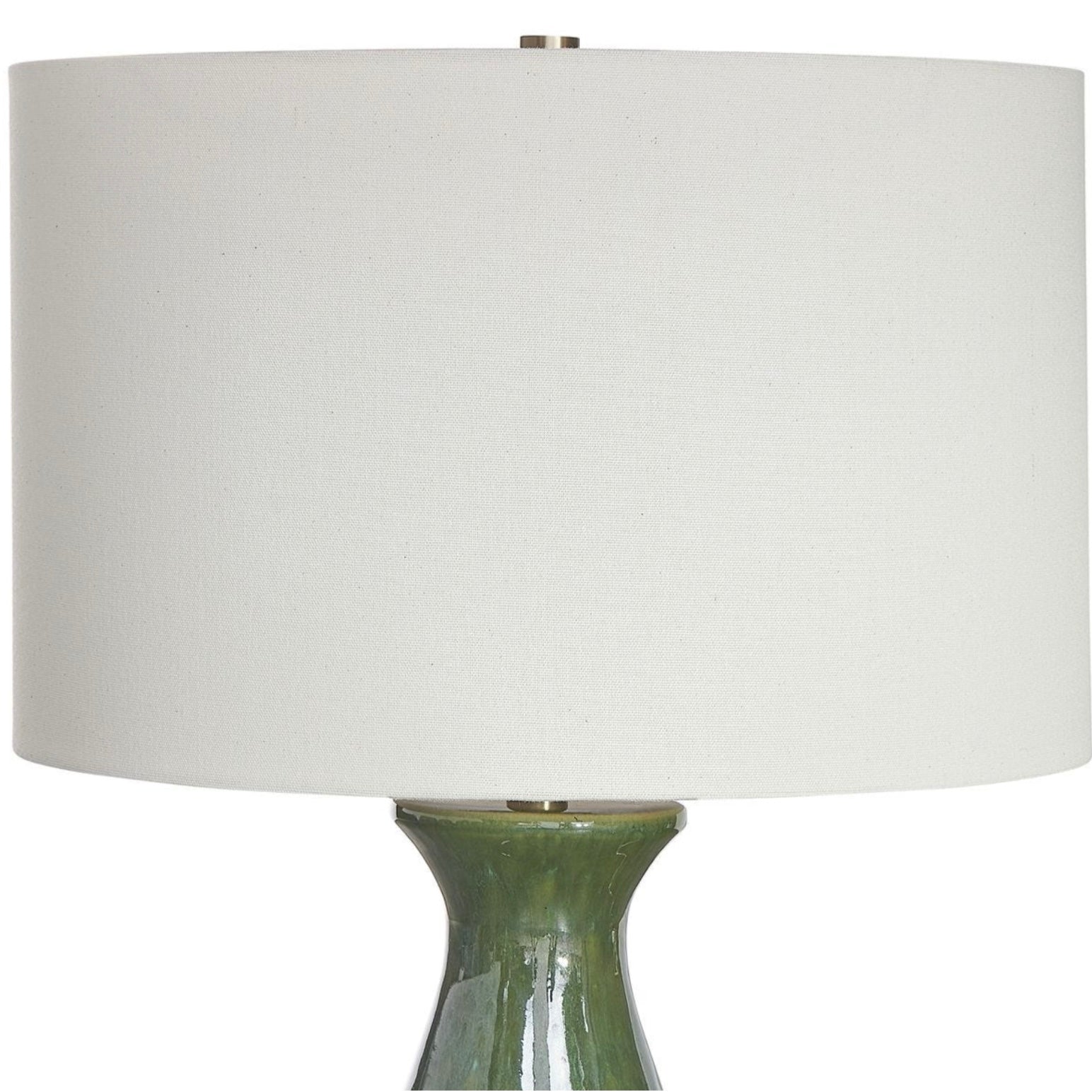 Uttermost Colestin Deep Green Gloss Table Lamp - Image 2