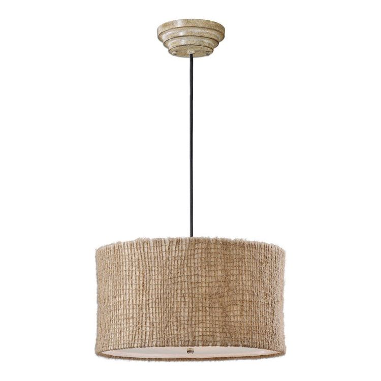 Uttermost Burleson Natural Twine Open Weave 3 Light Pendant - Image 2