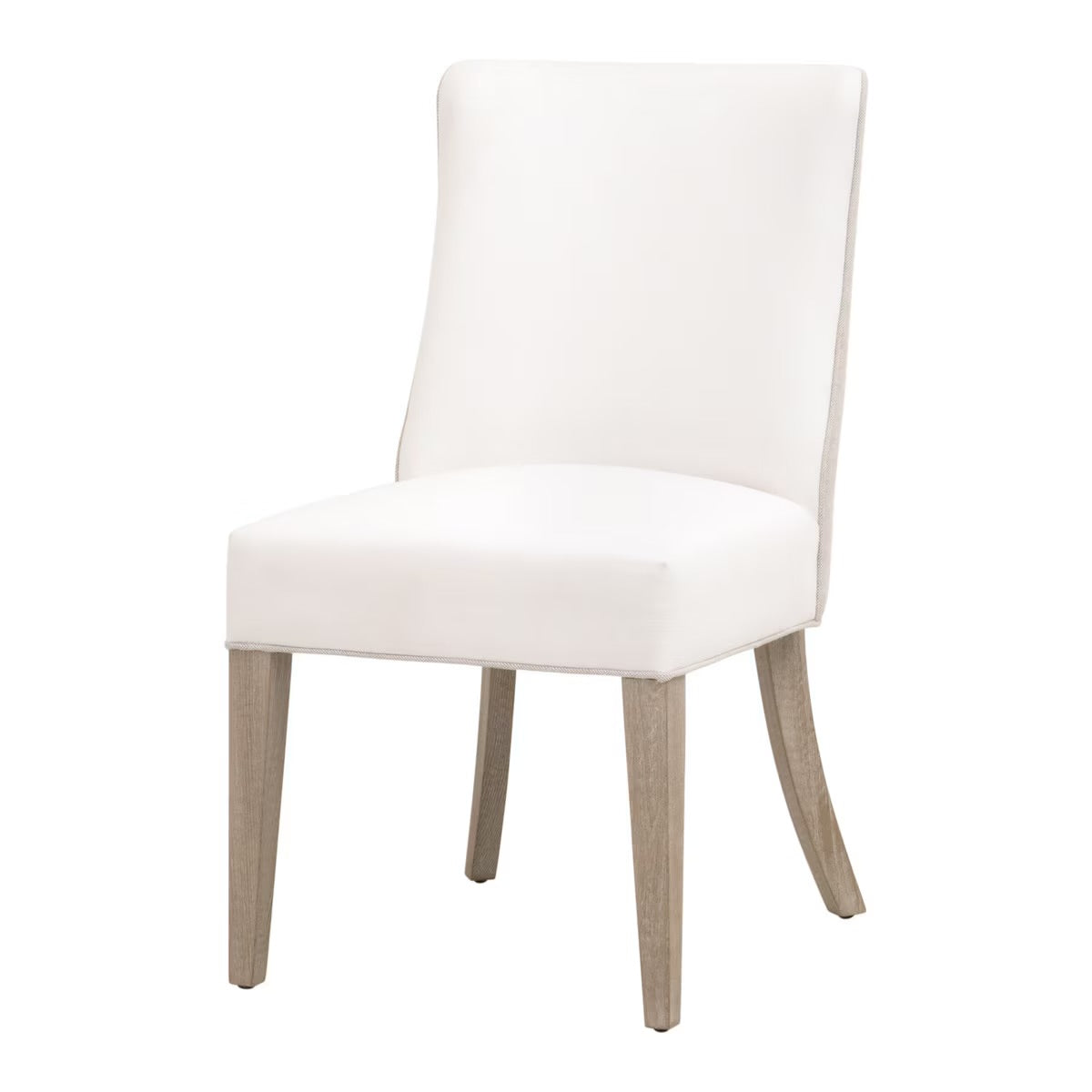 Essentials For Living Duet Dining Chair~ LiveSmart Peyton-Pearl, Performance Bisque French Linen With Natural Gray Ash Frame (SET of 2) - Image 2