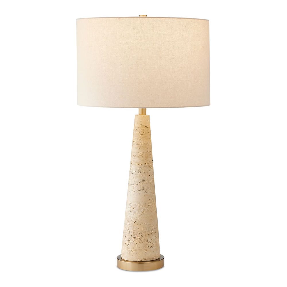 Uttermost Perkins Beige Travertine Table Lamp - Image 2