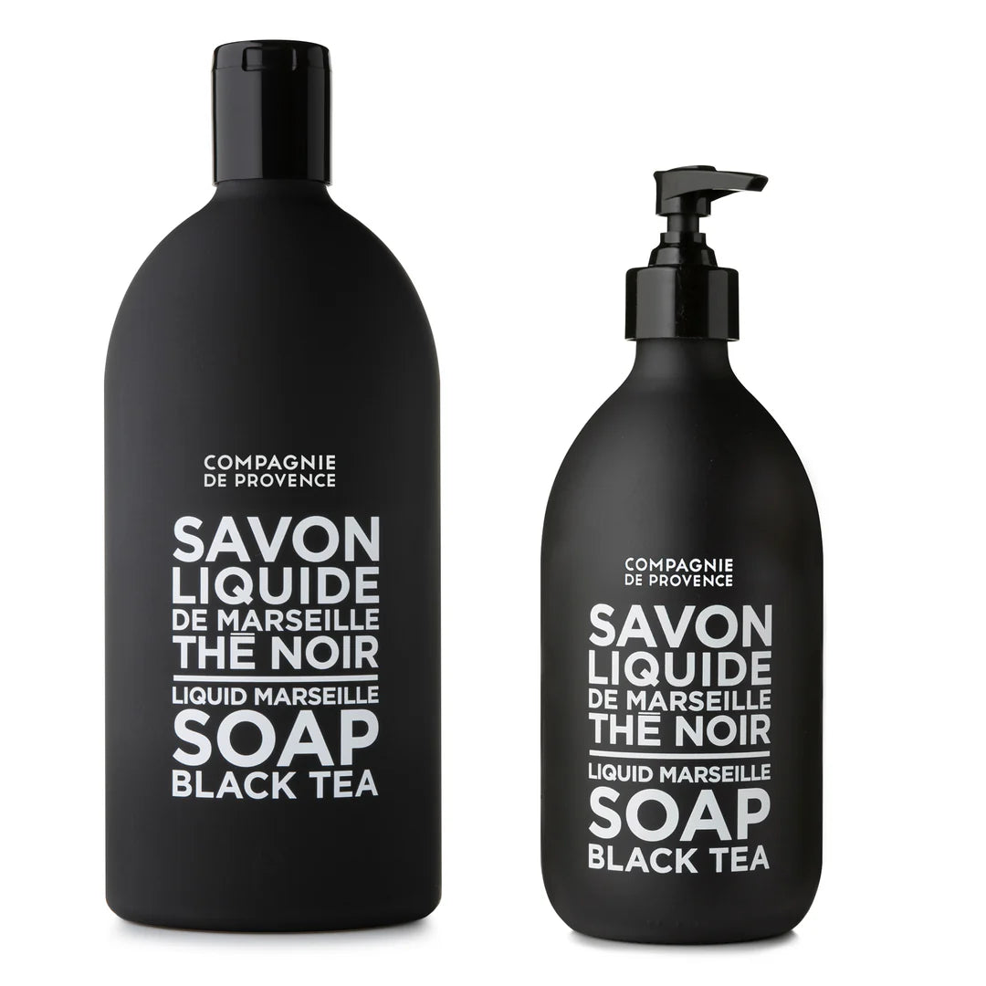 Compagnie de Provence Terra Savon Liquid Marseille Soap & Refill Set ~ Black Tea ~ IN-STORE PURCHASE ONLY