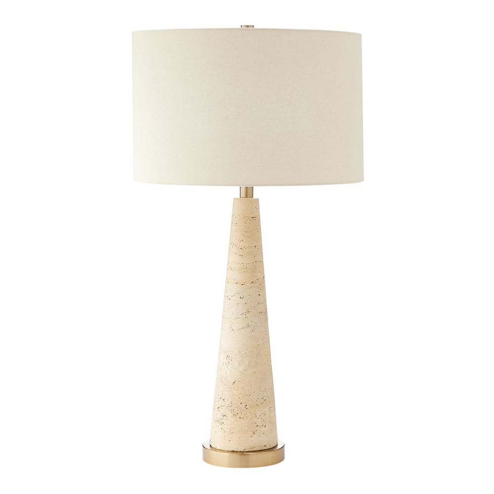 Uttermost Perkins Beige Travertine Table Lamp - Image 3
