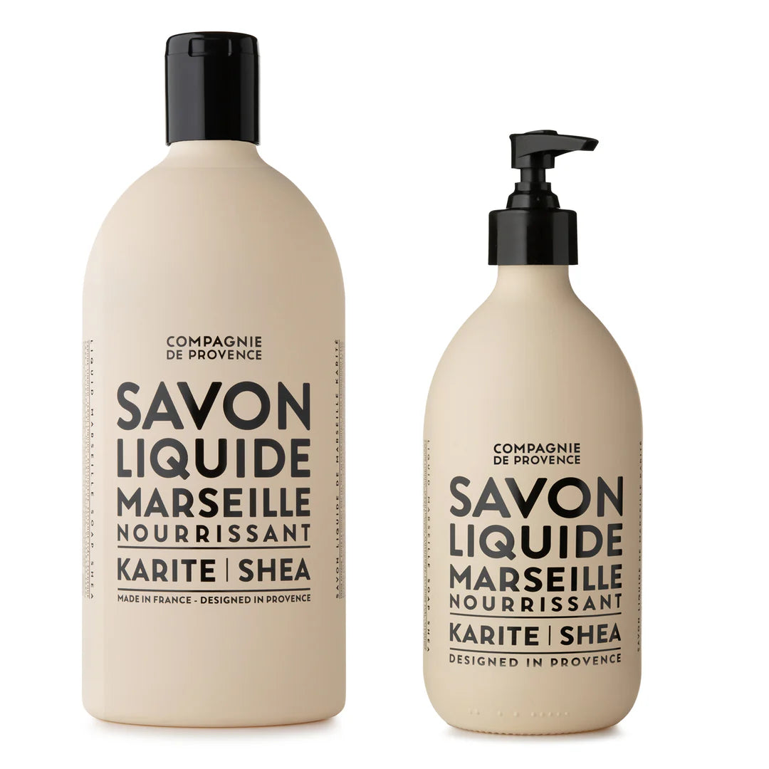 Compagnie de Provence Terra Savon Liquid Marseille Soap & Refill Set ~ Karite Shea Butter ~ IN-STORE PURCHASE ONLY