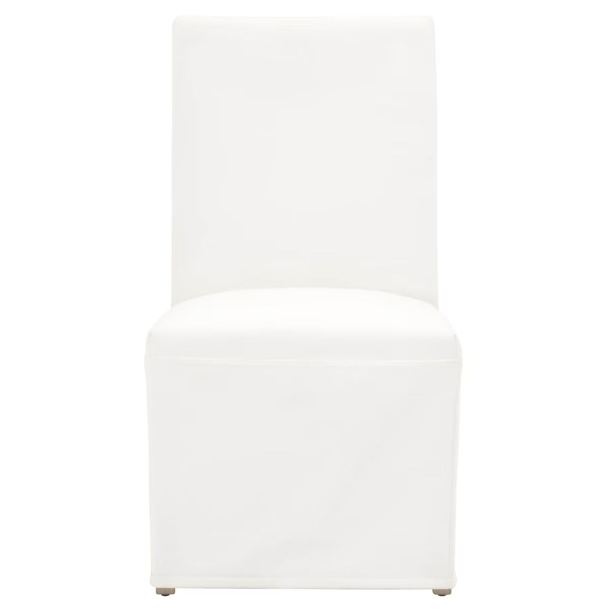 Essentials For Living Levi Slipcover Dining Chair ~ LiveSmart Peyton-Pearl With Natural Gray Birch Frame (SET of 2) - Image 2