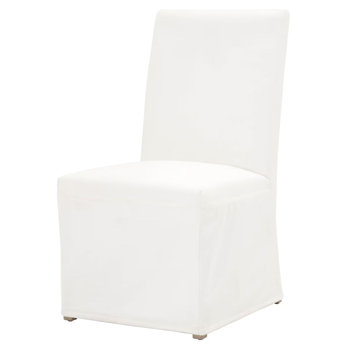 Essentials For Living Levi Slipcover Dining Chair ~ LiveSmart Peyton-Pearl With Natural Gray Birch Frame (SET of 2) - Image 3