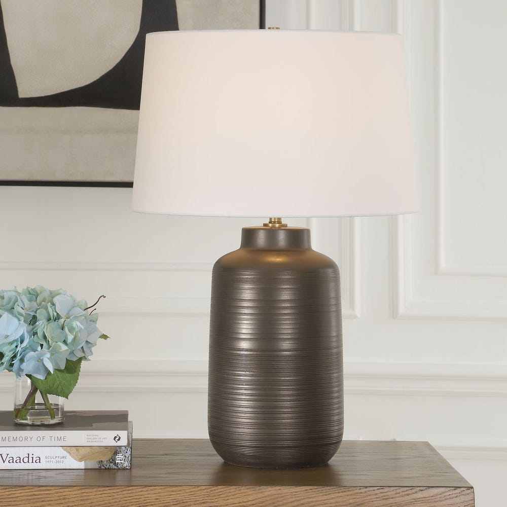 Uttermost Calderone Dark Bronze Table Lamp - Image 1