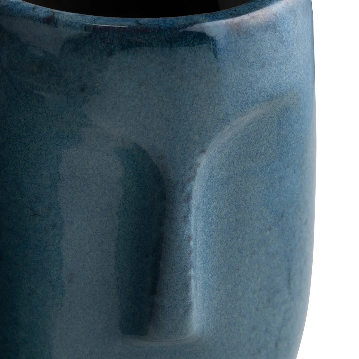 Crestview Collection Facetime Blue Ceramic Vases ~ Set Of 2 - Image 2