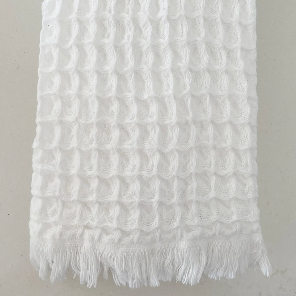 Anaya Home Turkish Cotton Waffle Weave Hand Towels Set of 2 - Image 3